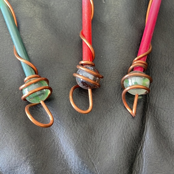 Hand Crafted Copper Bubble Wands Set of 3 - Picture 6 of 6